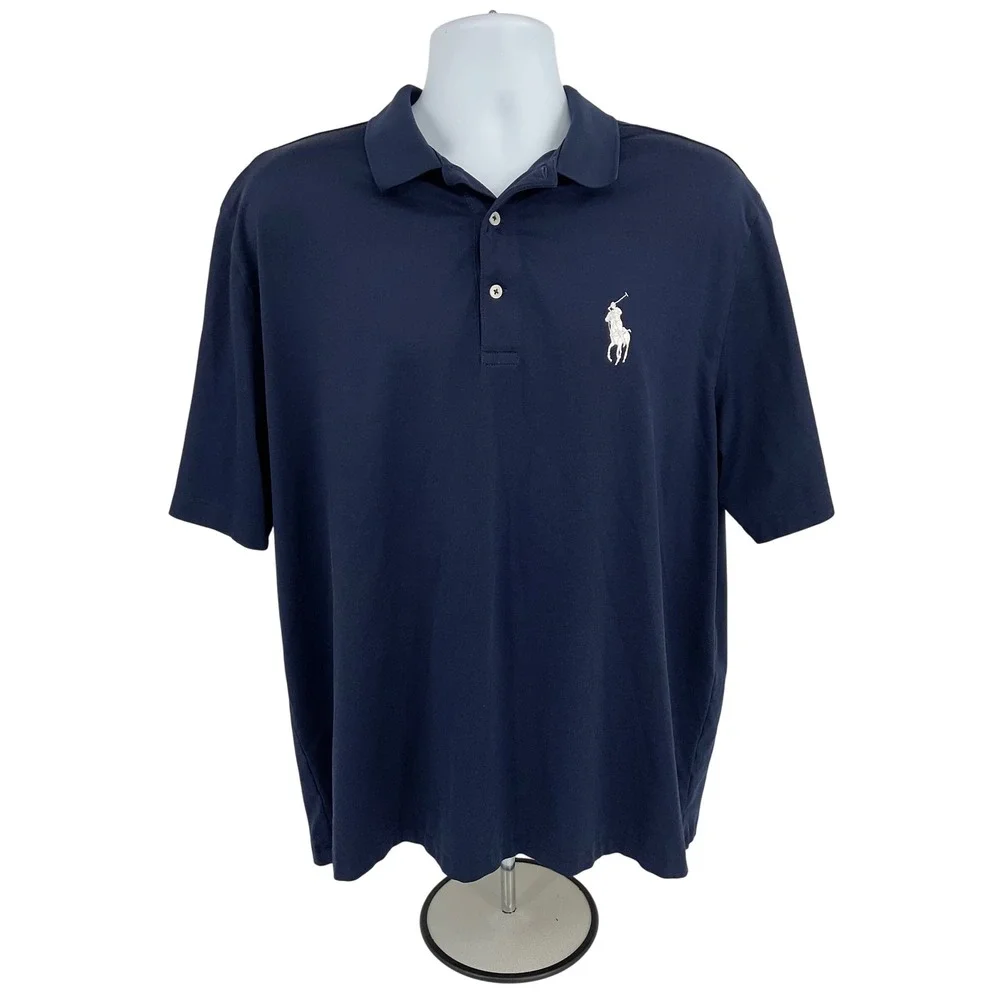 Polo Golf Ralph Lauren Performance Polo Shirt Athletic‎ Fit XL #1247